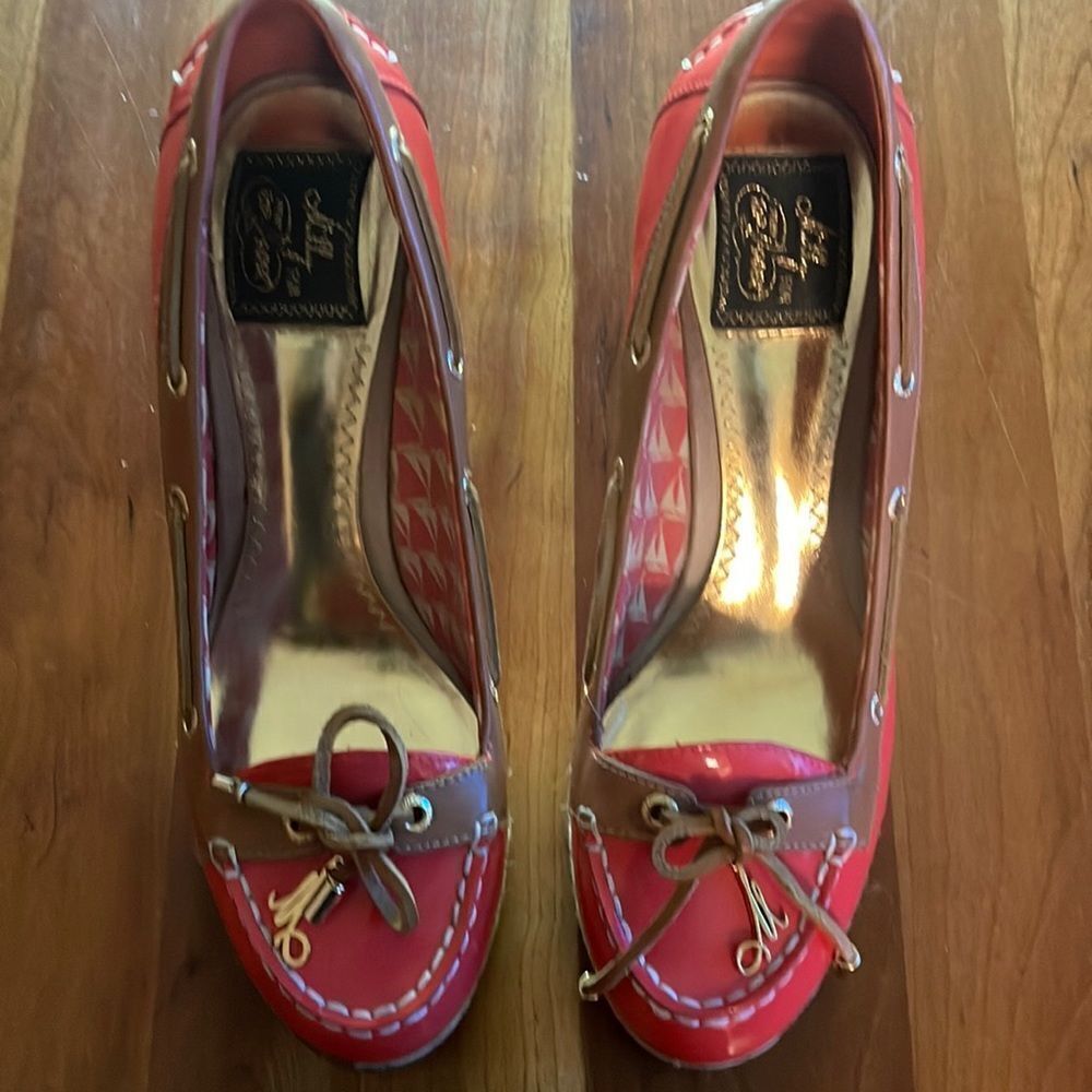Millys for Sperry coral wedge espadrilles size 7